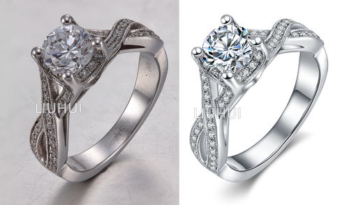 璀璨綻放 鉆石豪華珠寶的白底攝影與后期修圖藝術(shù)